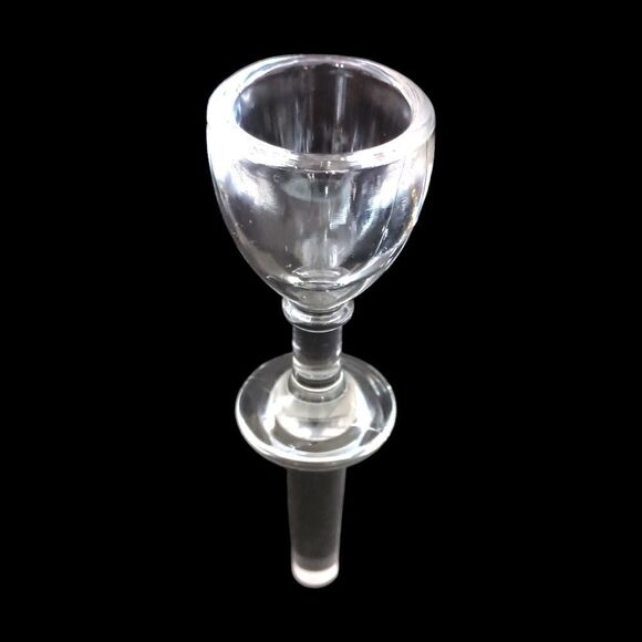 MIKASA Crystal Wine Bottle Stopper Cork Plug Wine Glass Goblet Shaped Vintage. - Picture 8 of 16